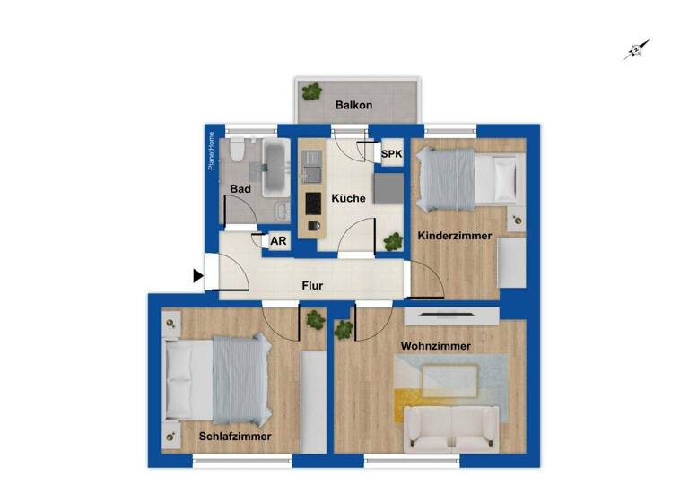 Wohnung zum Kauf 210.000 € 3 Zimmer 66 m² Steinbühl Nürnberg 90443