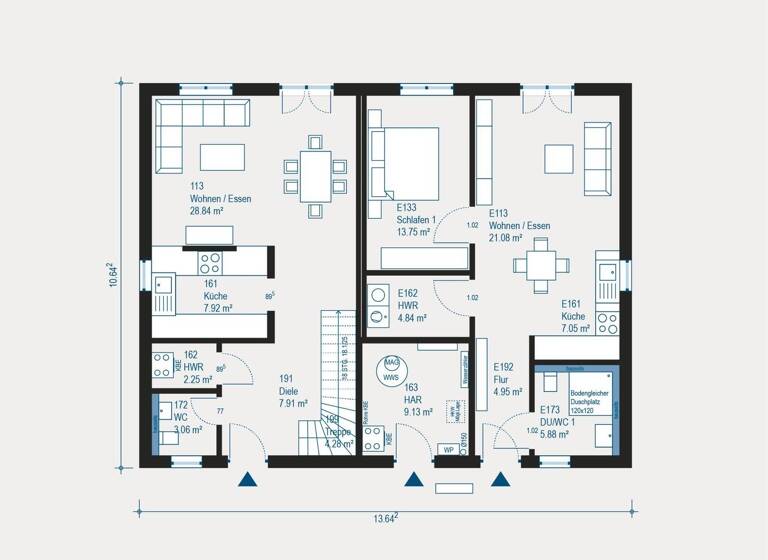 Mehrfamilienhaus zum Kauf 762.691 € 7 Zimmer 238,6 m² 600 m² Grundstück Diedelsheim Bretten 75015