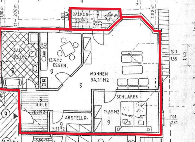 Wohnung zum Kauf 93.500 € 3 Zimmer 85 m² 3. Geschoss Schönfeld Thermalbad Wiesenbad OT Schönfeld 09488