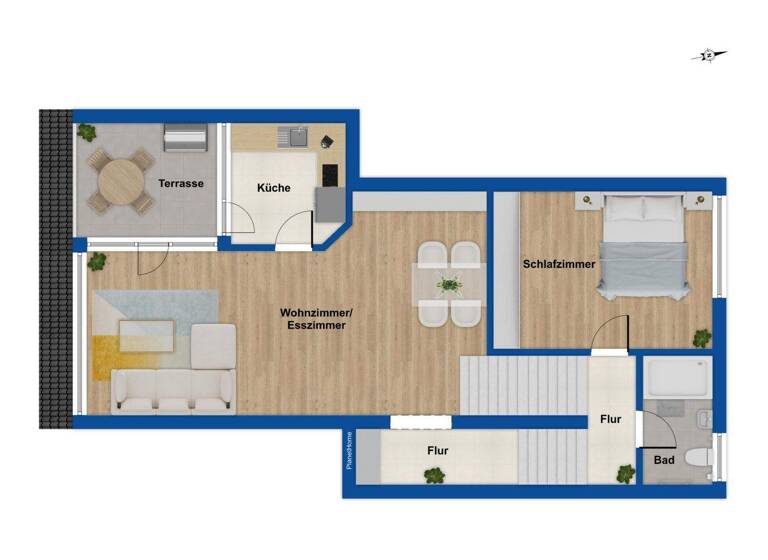 Maisonette zum Kauf 129.000 € 3 Zimmer 62 m² Bad Iburg 49186