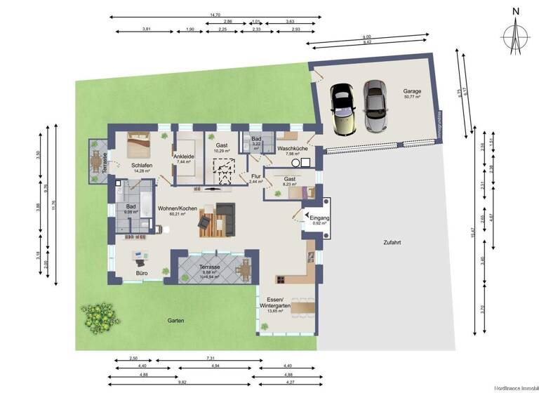 Villa zum Kauf 695.000 € 4 Zimmer 145,7 m² 1.181 m² Grundstück Ahrensbök 23623