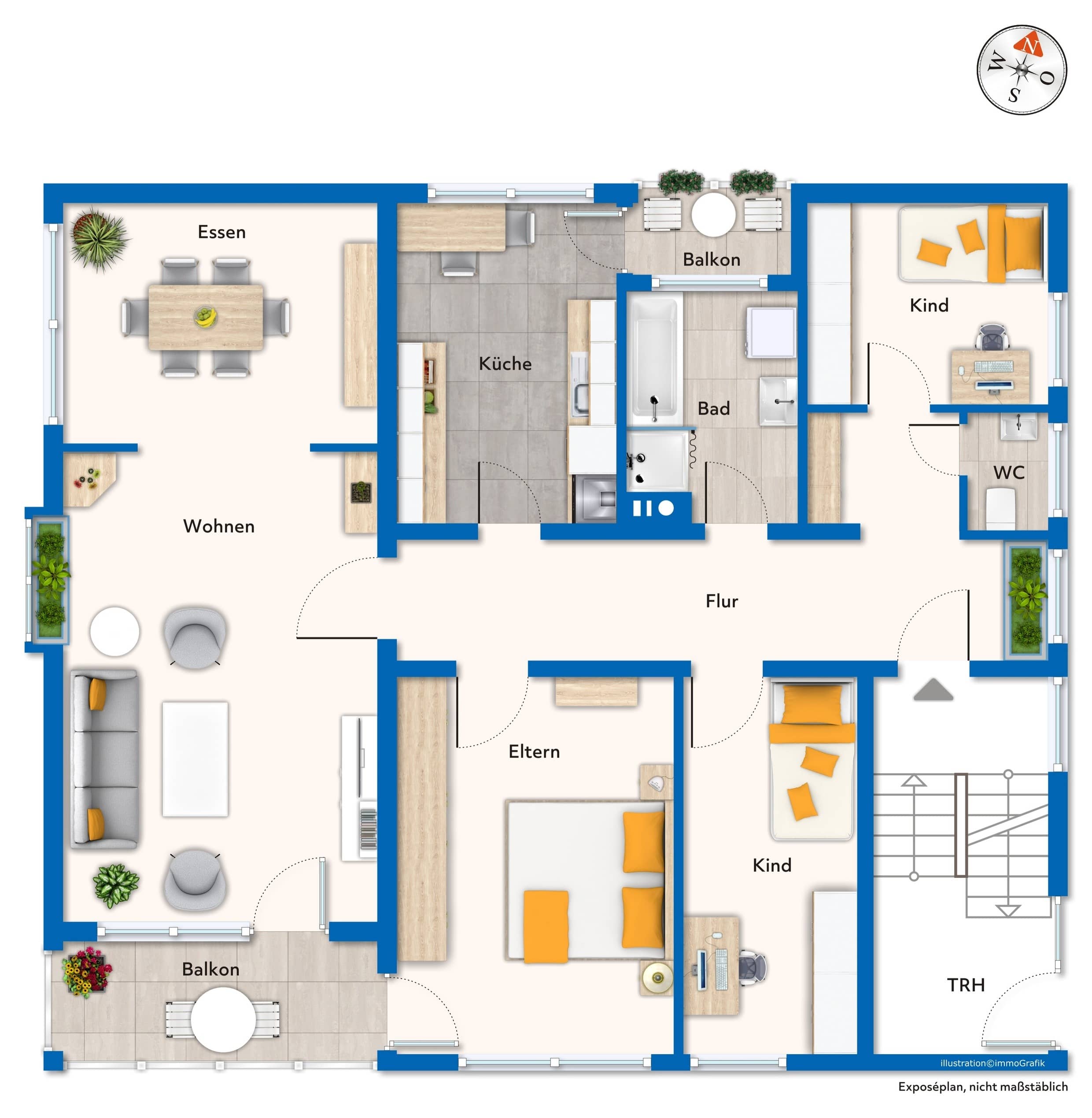 Wohnung zum Kauf 320.000 € 4 Zimmer 108 m²<br/>Wohnfläche Neckartailfingen 72666