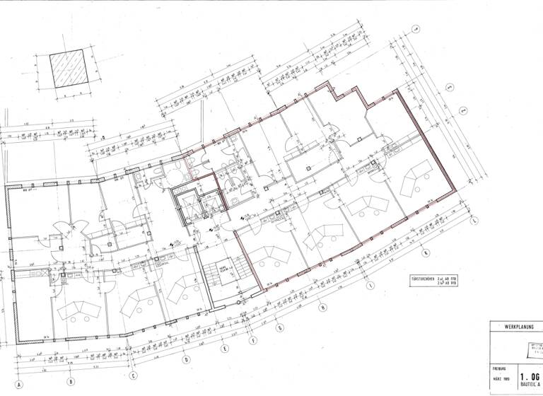 Bürofläche zur Miete provisionsfrei 11,75 € 882 m² Bürofläche teilbar ab 210 m² Talstraße 4 Wiehre Freiburg im Breisgau / Wiehre 79102