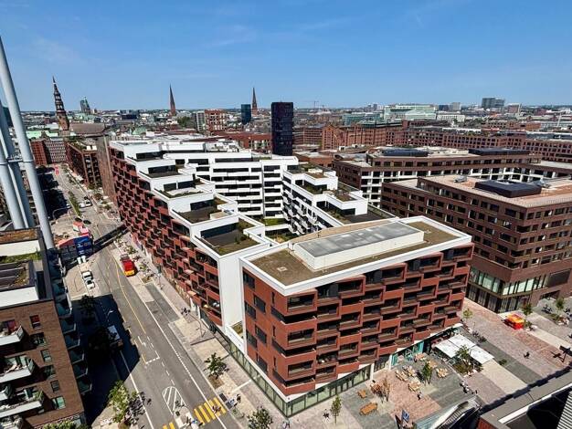 Wohnung zur Miete - Erstbezug 1.518 € 1 Zimmer 49 m² 2. Geschoss Überseeplatz 1 HafenCity Hamburg 20457