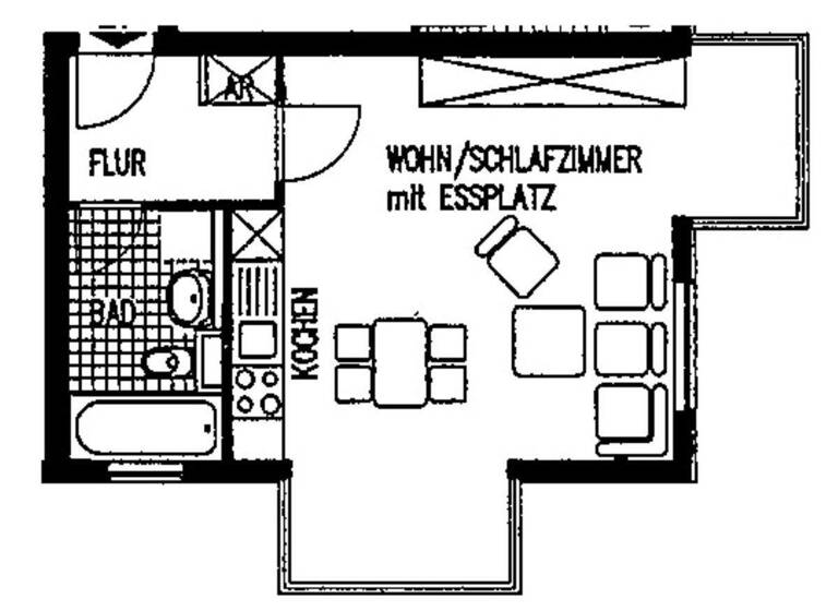 Studio zum Kauf 119.000 € 1 Zimmer 37,5 m² 1. Geschoss Lichtenrade Berlin-Tempelhof 12309