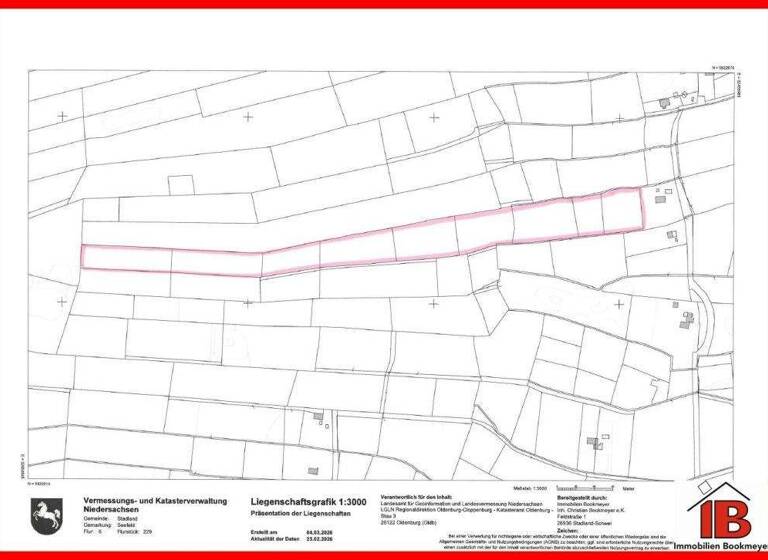 Grundstück zum Kauf 90.000 € 45.541 m² Grundstück Seefelderaußendeich Stadland 26937
