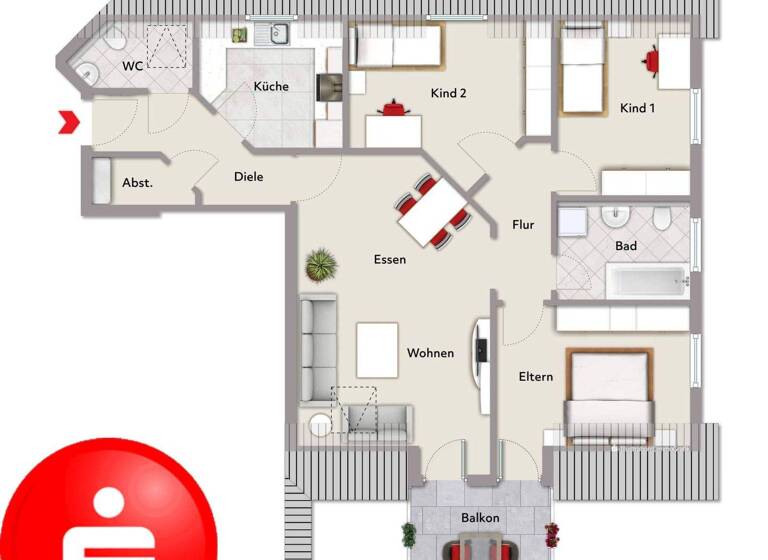 Wohnung zum Kauf 219.000 € 4 Zimmer 83,4 m² Brendlorenzen Bad Neustadt 97616