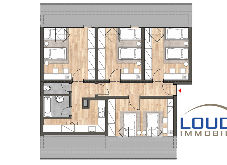 Wohnung zum Kauf 345.000 € 4 Zimmer 65 m² 3. Geschoss Wiehre Freiburg im Breisgau 79100