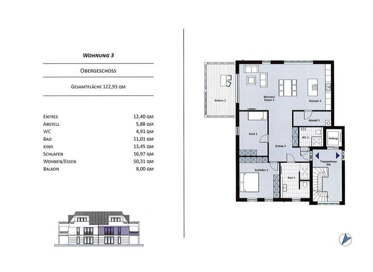 Terrassenwohnung zum Kauf - Neubau provisionsfrei 704.000 € 3 Zimmer 123 m² 1. Geschoss Hösel Ratingen 40883