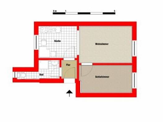 Wohnung zur Miete 220 € 2 Zimmer 34,1 m² 1. Geschoss frei ab sofort Dr. Cammerer-Straße 1 Aschersleben 06449