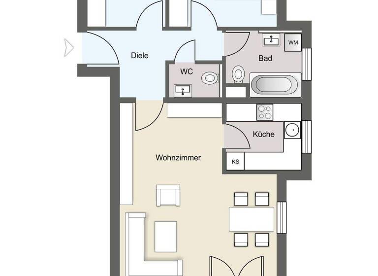 Wohnung zum Kauf 260.000 € 3 Zimmer 65,5 m² Eutritzsch Leipzig 04129