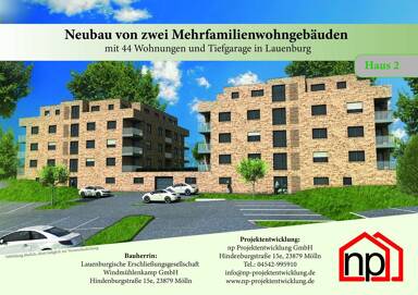 Wohnung zum Kauf provisionsfrei 185.403 € 2 Zimmer 53,7 m² 2. Geschoss frei ab 01.12.2026 Hinter der Feldstraße 7 Lauenburg an der Elbe 21481