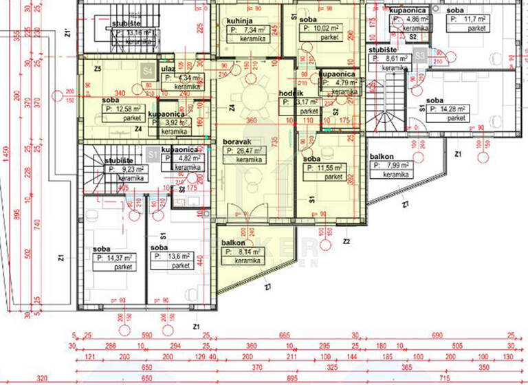 Wohnung zum Kauf - Erstbezug 320.000 € 4 Zimmer 84 m² 1. Geschoss Novi Vinodolski 51250