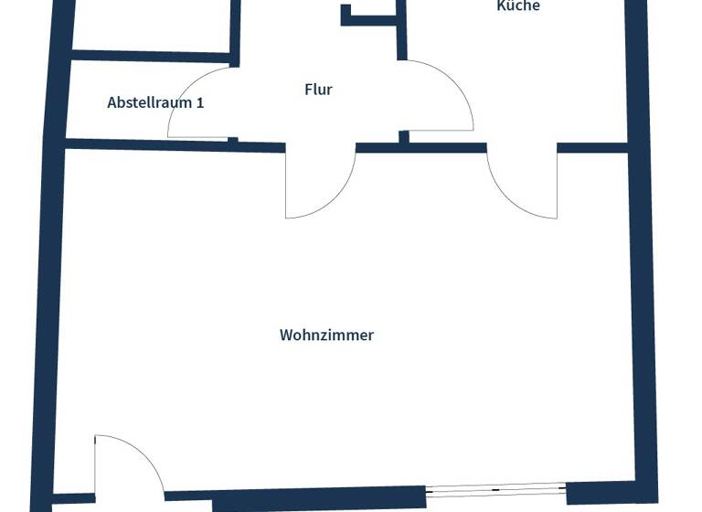 Wohnung zum Kauf 66.000 € 1 Zimmer 43,8 m²<br/>Wohnfläche 1.<br/>Geschoss ab sofort<br/>Verfügbarkeit Großkugel Kabelsketal 06184