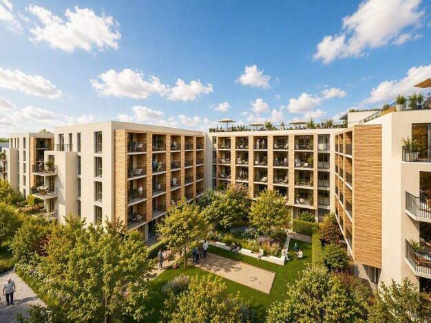 Wohnung zum Kauf - Neubau provisionsfrei als Kapitalanlage geeignet 309.900 € 2 Zimmer 37,6 m² Friedenstraße 8 Kumpfmühl-Ziegetsdorf-Neuprüll Regensburg 93051
