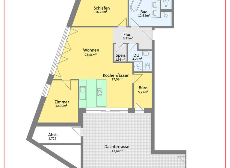 Penthouse zum Kauf 872.900 € 4 Zimmer 136 m²<br/>Wohnfläche 3.<br/>Geschoss 01.07.2026<br/>Verfügbarkeit St Mang Kempten 87437