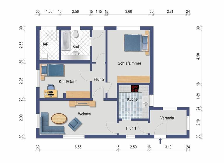 Bungalow zum Kauf 350.000 € 3 Zimmer 80,2 m² 1.017 m² Grundstück frei ab sofort Schulzendorf 15732