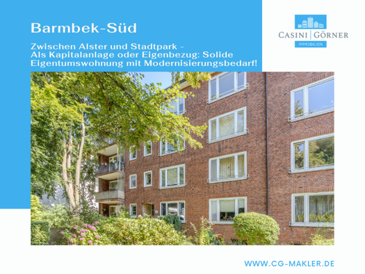 Wohnung zum Kauf 309.000 € 2 Zimmer 60 m² 3. Geschoss Barmbek-Süd Hamburg 22083