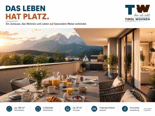 Wohnung zum Kauf 772.000 € 103 m² Telfs 6410
