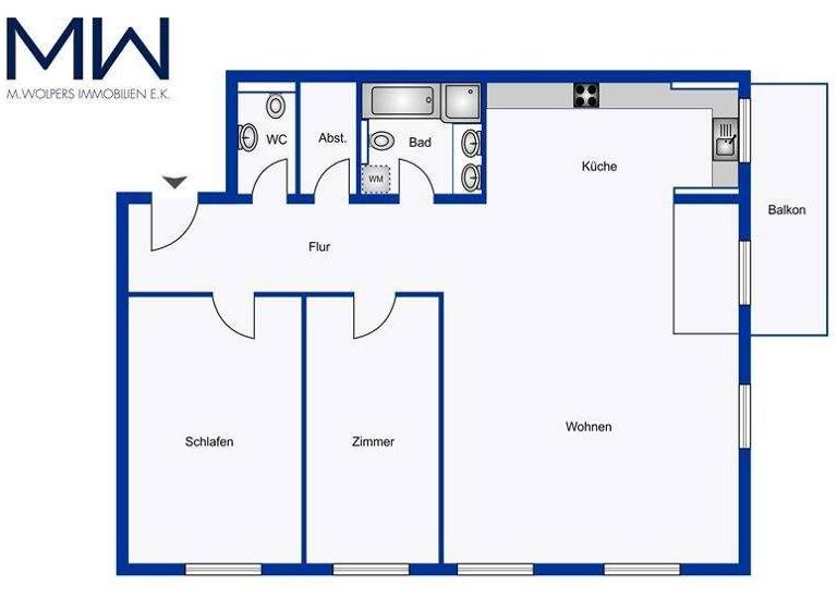 Wohnung zur Miete 2.300 € 3 Zimmer 130 m² 1. Geschoss frei ab 01.04.2026 Volksdorf Hamburg 22359