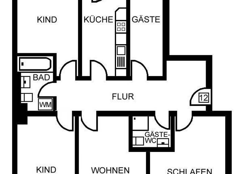 Studio zur Miete 650 € 5 Zimmer 101,3 m²<br/>Wohnfläche 3.<br/>Geschoss Hainstr. 55 Sonnenberg Chemnitz 09130