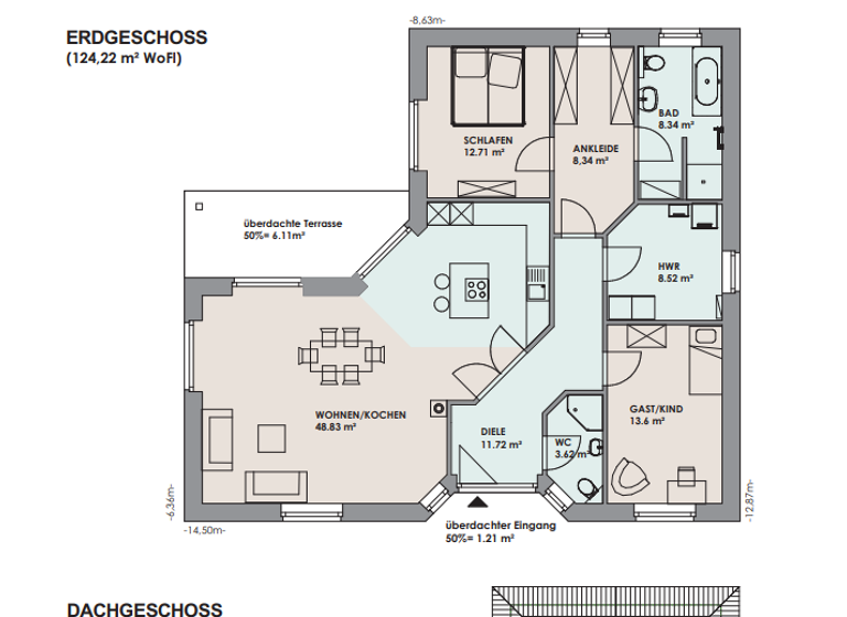 Bungalow zum Kauf - Erstbezug provisionsfrei 430.300 € 4 Zimmer 120 m² 751 m² Grundstück Tangendorf Toppenstedt 21442