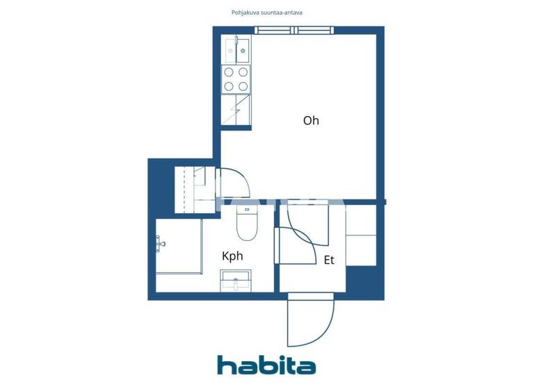 Studio zum Kauf 105.000 € 1 Zimmer 19 m² 5. Geschoss Sturenkatu 13 Helsinki 00510