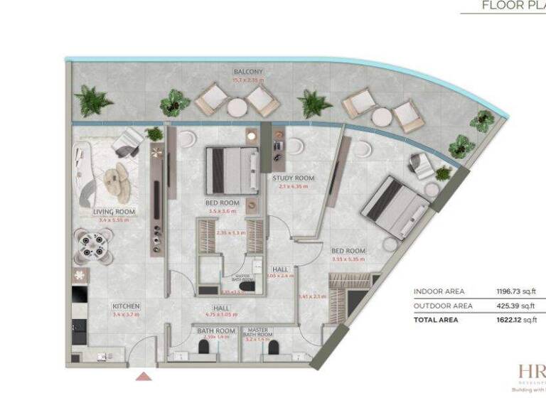 Wohnung zum Kauf - Erstbezug provisionsfrei 581.705 € 3 Zimmer 150,7 m² Dubai