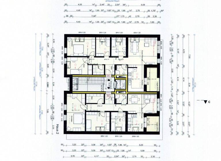 Wohnung zur Miete - Erstbezug 1.025 € 3 Zimmer 82 m² 2. Geschoss Winterweg 23 Bad Waldliesborn Lippstadt 59556