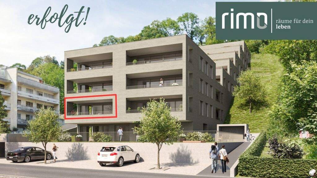 Terrassenwohnung zum Kauf - Erstbezug 595.000 € 3 Zimmer 78,8 m² 1. Geschoss frei ab 01.07.2026 Mutterstraße 11 Feldkirch 6800