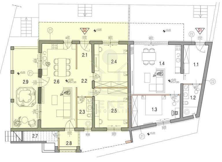 Wohnung zum Kauf - Erstbezug 600.000 € 4 Zimmer 116 m² EG Tribunj 22211