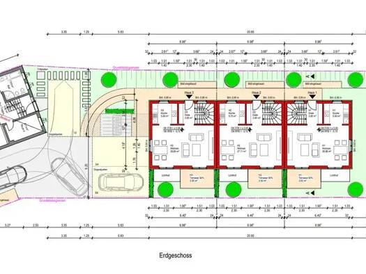 Reihenmittelhaus zum Kauf - Erstbezug provisionsfrei 875.000 € 4 Zimmer 119 m² 130 m² Grundstück Kirdorf Bad Homburg