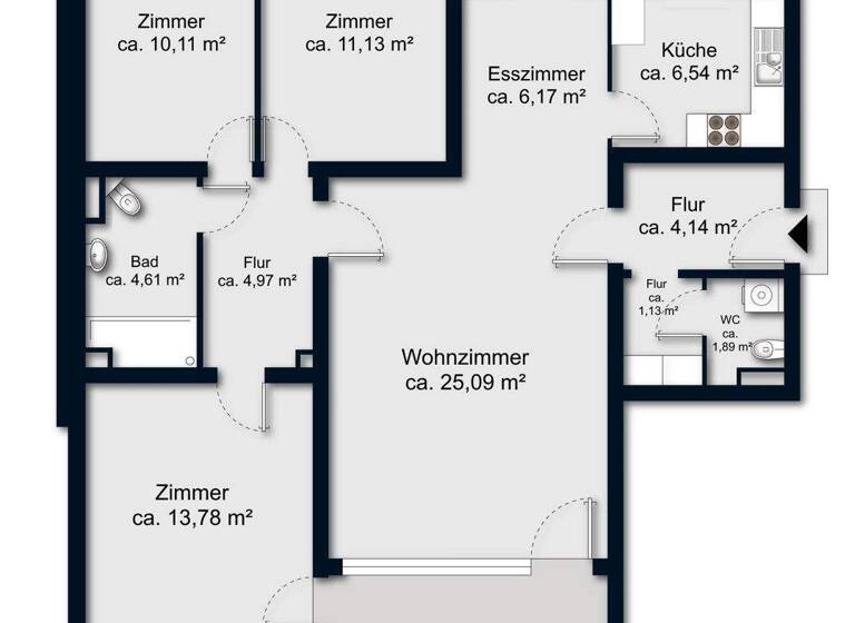 Wohnung zum Kauf 175.000 € 4 Zimmer 95 m² St. Magnus Bremen / Lesum 28717