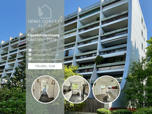 Wohnung zum Kauf provisionsfrei 175.000 € 2 Zimmer 64 m² 3. Geschoss Laatzen-Mitte Laatzen 30880