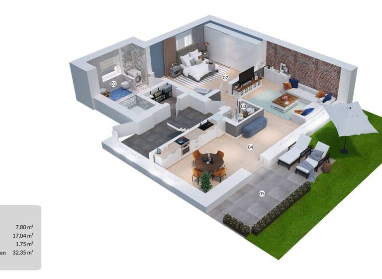 Wohnung zur Miete - Erstbezug 865 € 2 Zimmer 65,3 m² frei ab sofort Neuenhaus 49828