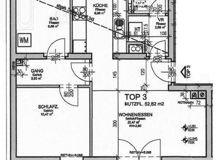 Wohnung zur Miete 596 € 52,8 m² Am Bach 2/3 Röschitz 3743