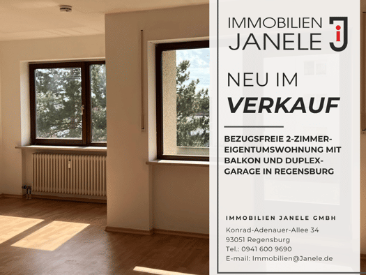 Wohnung zum Kauf 228.000 € 2 Zimmer 62 m² 3. Geschoss frei ab sofort Reinhausen Regensburg 93059
