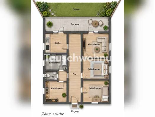 Wohnung zur Miete Tauschwohnung 1.300 € 3 Zimmer 75 m² Obergiesing München 81549