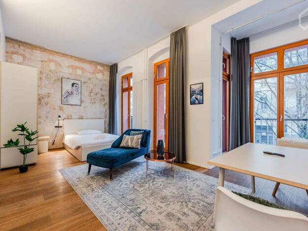 Studio zur Miete Wohnen auf Zeit 1.580 € 1 Zimmer 35 m² frei ab 01.09.2026 Friedrichshain Berlin 10249