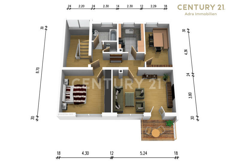 Wohnung zum Kauf 349.000 € 6 Zimmer 130 m²<br/>Wohnfläche 1.<br/>Geschoss Biberach Biberach 88400