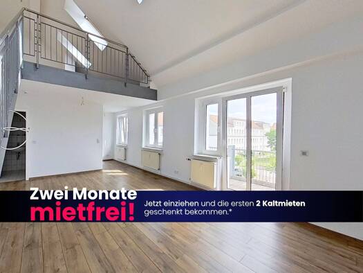 Wohnung zur Miete 299 € 2 Zimmer 48,8 m² 2. Geschoss frei ab 01.09.2026 Nordstraße 18 Lutherstadt Wittenberg Wittenberg 6886