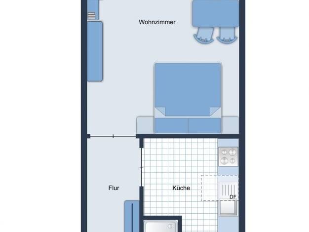 Wohnung zur Miete 389 € 1 Zimmer 30 m² Itzehoe 25524