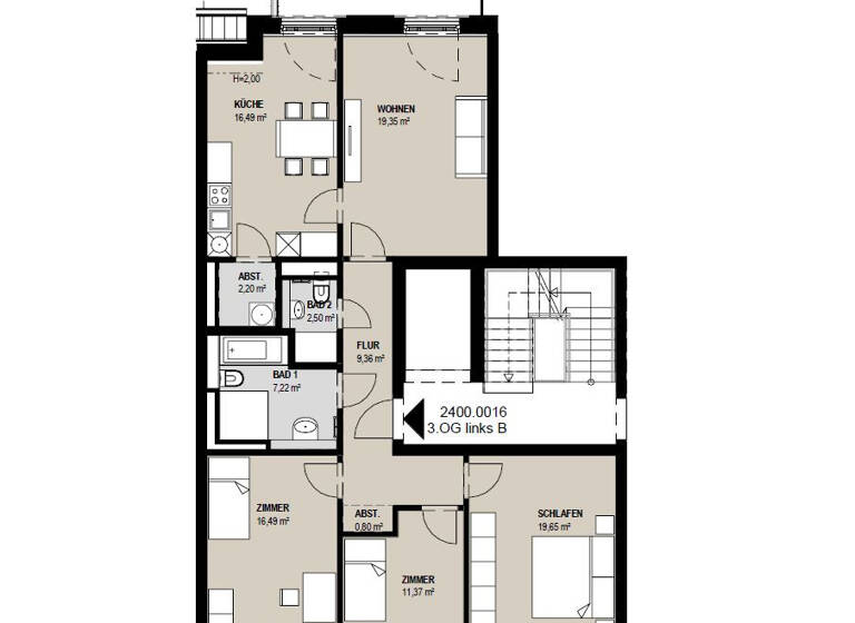Wohnung zur Miete 1.791 € 4 Zimmer 112 m²<br/>Wohnfläche 3.<br/>Geschoss Große Oderstraße 26 Frankfurt Frankfurt (Oder) 15230