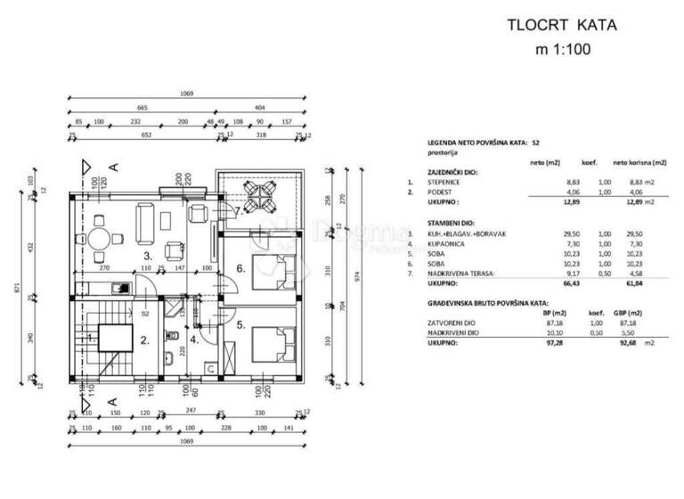 Wohnung zum Kauf 175.000 € 3 Zimmer 62 m² 1. Geschoss Vir
