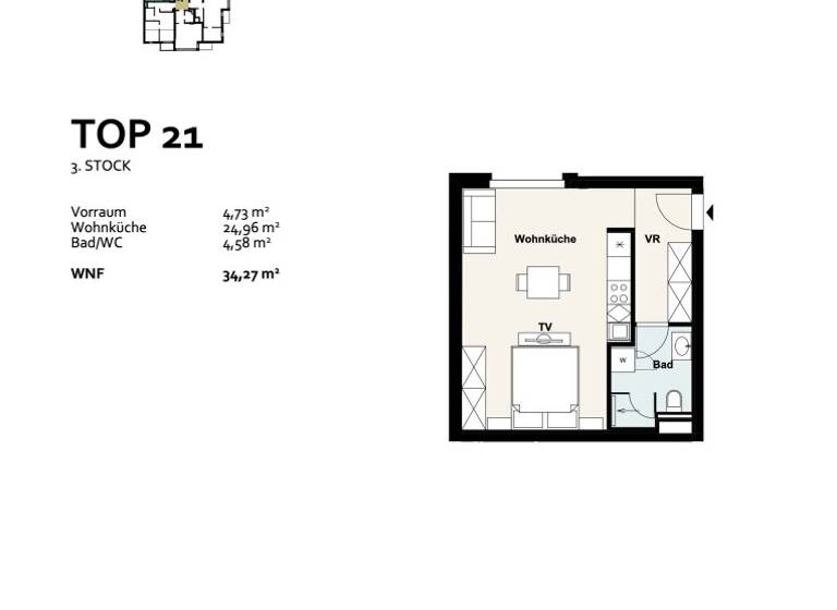 Studio zum Kauf - Erstbezug 232.618 € 1 Zimmer 34,3 m² 3. Geschoss Baumergasse 2a Wien 1210
