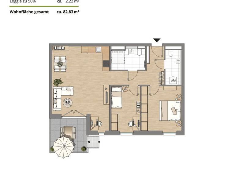 Wohnung zum Kauf 494.900 € 3 Zimmer 82,8 m² EG Hauptstraße 128 Hoffnungsthal Rösrath 51503