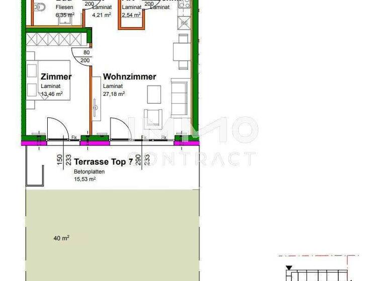 Wohnung zum Kauf - Erstbezug provisionsfrei 200.218 € 2 Zimmer EG Krems an der Donau 3500
