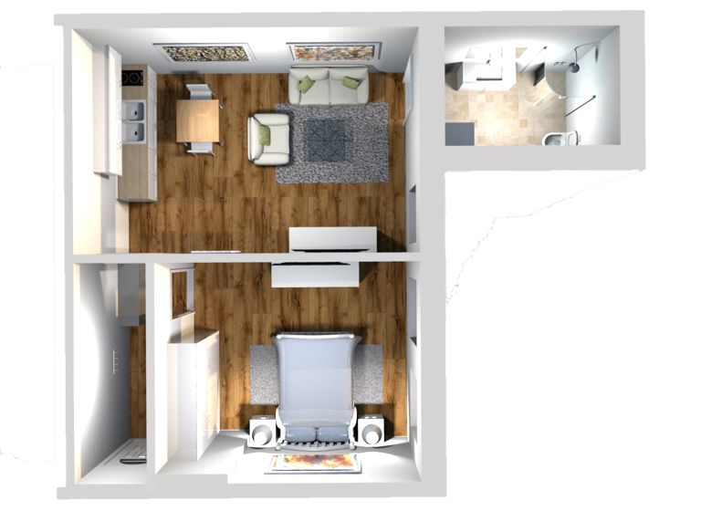 Wohnung zur Miete 1.130 € 2 Zimmer 54,3 m² EG frei ab sofort Britz Berlin 12347