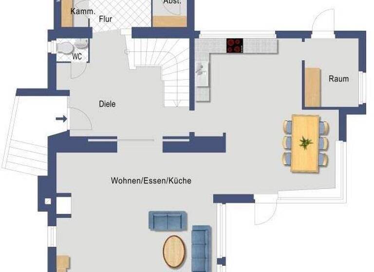 Haus zur Miete 3.100 € 7 Zimmer 247,8 m² 999 m² Grundstück Volksdorf Hamburg 22359