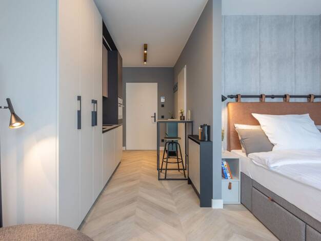 Studio zur Miete 1.115 € 1 Zimmer 31,8 m² EG frei ab sofort Mindener Straße 102-110 Oberbilk Düsseldorf 40227